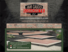Tablet Screenshot of caucciconcrete.com